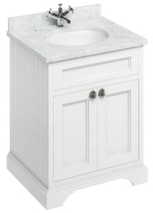 4251287763454 - Luxus Waschschrank   Waschtisch mit Marmorplatte und 2 TÃ¼ren 67 x 55 x H 93 cm