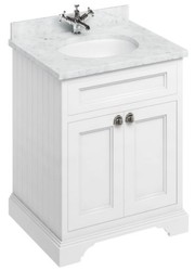 4251287763454 - Luxus Waschschrank   Waschtisch mit Marmorplatte und 2 TÃ¼ren 67 x 55 x H 93 cm