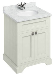 4251287763447 - Luxus Waschschrank   Waschtisch mit Marmorplatte und 2 TÃ¼ren 67 x 55 x H 93 cm