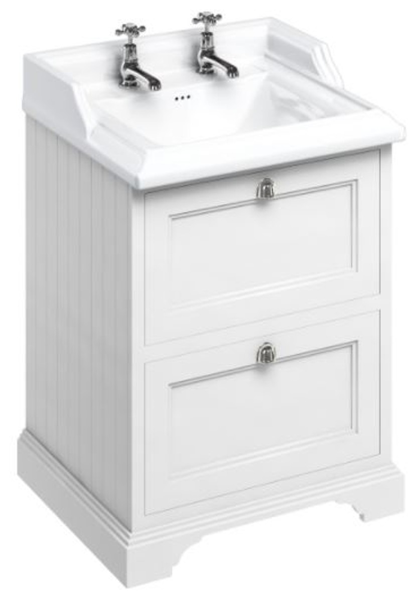 4251287763546 - Luxus Keramik Waschschrank   Waschtisch mit 2 Schubladen 67 x 58 x H 93 cm