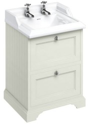 4251287763539 - Luxus Keramik Waschschrank   Waschtisch mit 2 Schubladen 67 x 58 x H 93 cm