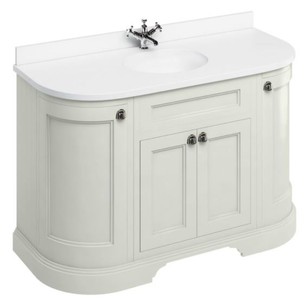 4251287763904 - Waschschrank   Waschtisch mit Marmorplatte und 4 TÃ¼ren 134 x 55 x H 93 cm