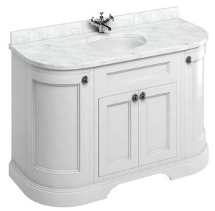 4251287763973 - Waschschrank mit Marmorplatte und 4 TÃ¼ren - Jugendstil Design