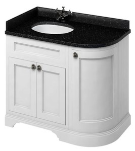 4251287764123 - Waschschrank   Waschtisch mit Granitplatte und 3 TÃ¼ren 98 x 55 x H 93 cm