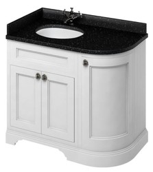 4251287764123 - Waschschrank   Waschtisch mit Granitplatte und 3 TÃ¼ren 98 x 55 x H 93 cm