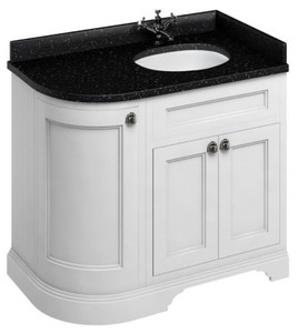 4251287764215 - Waschschrank mit Granitplatte und 3 TÃ¼ren 98 x 55 x H 93 cm