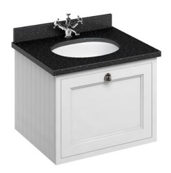 4251287764390 - Luxus HÃ¤nge-Waschschrank   Waschtisch mit Granitplatte und Schublade - Jugendstil Design