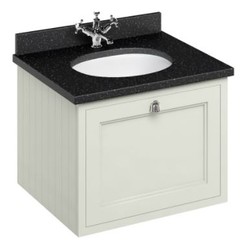 4251287764383 - Luxus HÃ¤nge-Waschschrank   Waschtisch mit Granitplatte und Schublade - Jugendstil Design
