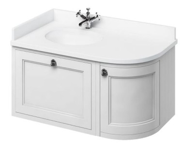 4251287764512 - HÃ¤nge-Waschschrank mit Marmorplatte Schublade und TÃ¼r - Luxus Waschtisch