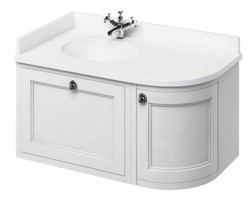 4251287764512 - HÃ¤nge-Waschschrank mit Marmorplatte Schublade und TÃ¼r - Luxus Waschtisch