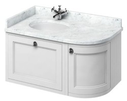 4251287764574 - HÃ¤nge-Waschschrank mit Marmorplatte Schublade und TÃ¼r - Limited Edition