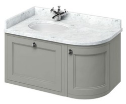 4251287764550 - HÃ¤nge-Waschschrank mit Marmorplatte Schublade und TÃ¼r - Limited Edition