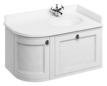 4251287764604 - HÃ¤nge-Waschschrank mit Marmorplatte Schublade und TÃ¼r - Luxus Waschtisch