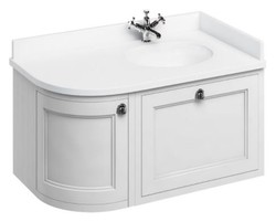 4251287764604 - HÃ¤nge-Waschschrank mit Marmorplatte Schublade und TÃ¼r - Luxus Waschtisch