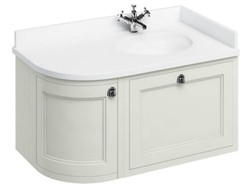 4251287764598 - HÃ¤nge-Waschschrank mit Marmorplatte Schublade und TÃ¼r - Luxus Waschtisch