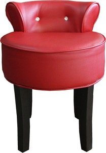 4251287765113 - Designer Hocker Boston Bordeaux-Rot Schwarz mit Bling Bling Steinen - Barock Schminktisch Stuhl 4251287765113 - Designer Hocker Boston Bordeaux-Rot Schwarz mit Bling Bling Steinen - Barock Schminktisch Stuhl