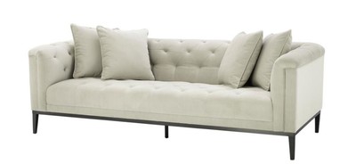 4251287765557 - Luxus Sofa Hellgrau Schwarz - Wohnzimmer MÃ¶bel