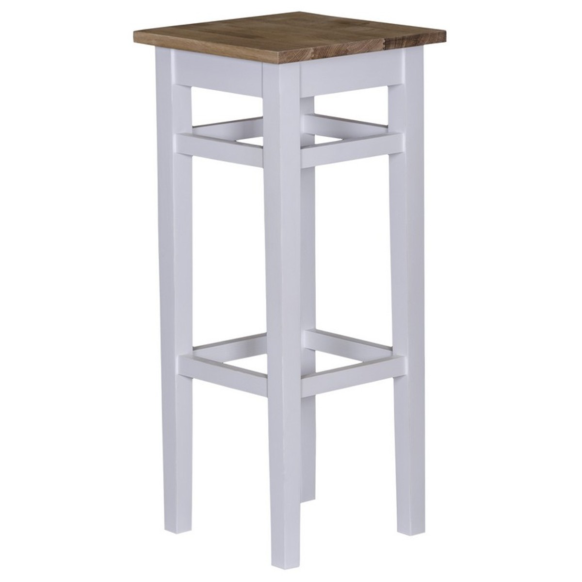 4251287766059 - Landhaus Stil Bar Hocker Massivholz - Shabby Chic Landhaus Stil Barhocker Bar Stuhl