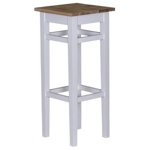 4251287766059 - Landhaus Stil Bar Hocker Massivholz - Shabby Chic Landhaus Stil Barhocker Bar Stuhl