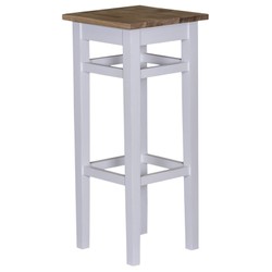 4251287766059 - Landhaus Stil Bar Hocker Massivholz - Shabby Chic Landhaus Stil Barhocker Bar Stuhl