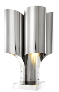 4251287766899 - Tischleuchte Silber 46 x 46 x H 825 cm - Luxus Tischlampe