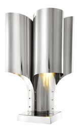 4251287766899 - Tischleuchte Silber 46 x 46 x H 825 cm - Luxus Tischlampe