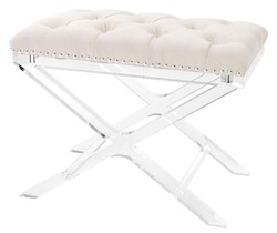 4251287767346 - Luxus Kreuzhocker Naturfarbig - Designer Hotel Hocker