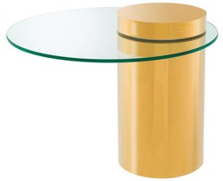 4251287767421 - Designer Beistelltisch Gold 65 x H 51 cm - Luxus MÃ¶bel