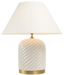 4251287767476 - Tischleuchte WeiÃ 26 x H 66 cm - Luxus Tischlampe