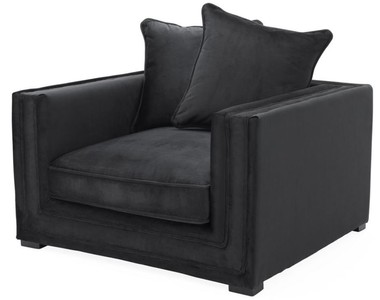 4251287767568 - Designer Hotel Sessel Schwarz - Luxus Kollektion