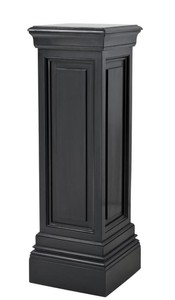 4251287767612 - Designer Mahagoni SÃ¤ule Schwarz 33 x 33 x H 100 cm - Luxus Beistelltisch