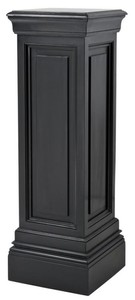 4251287767629 - Designer Mahagoni SÃ¤ule Schwarz 33 x 33 x H 120 cm - Luxus Beistelltisch