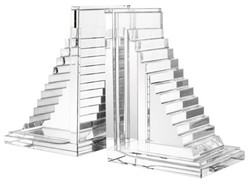 4251287767636 - Designer Kristallglas BuchstÃ¼tzen 2er Set - Luxus Hotel Dekorationen