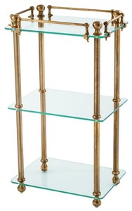 4251287767735 - Luxus Badezimmer Regalschrank Vintage Messing - Designer MÃ¶bel