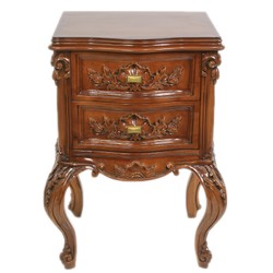 4251287767827 - Barock Kommode Mahagoni H 70 cm B 50 cm T 40 cm - Nachttisch Kommode - Italienische Stil Möbel 4251287767827 - Barock Kommode Mahagoni H 70 cm B 50 cm T 40 cm - Nachttisch Kommode - Italienische Stil Möbel