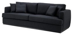 4251287768312 - Luxus Hotel Sofa Schwarz 234 x 103 x H 86 cm - Limited Edition