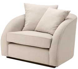 4251287768428 - Luxus Hotel Salon Sessel Naturfarbig 101 x 91 x H 72 cm - Wohnzimmer MÃ¶bel