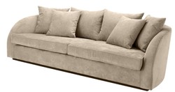 4251287768442 - Luxus Hotel Sofa Greige 255 x 91 x H 72 cm - Designer Kollektion