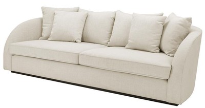 4251287768459 - Luxus Hotel Sofa Naturfarbig 255 x 91 x H 72 cm - Designer Kollektion