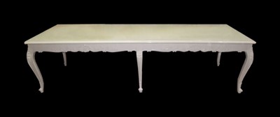 4251287768510 - Barock Esstisch mit Glasplatte 300 x 88 x H 83 cm - Luxus Esstisch