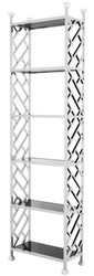 4251287768633 - Designer Regalschrank Silber 65 x 32 x H 230 cm - Luxus QualitÃ¤t