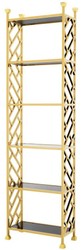 4251287768640 - Designer Regalschrank Gold 65 x 32 x H 230 cm - Luxus QualitÃ¤t