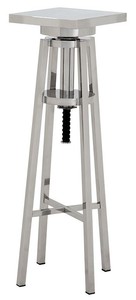 4251287768688 - Luxus Edelstahl Beistelltisch Silber 30 x 30 x H 98-110 cm - Designer Tisch MÃ¶bel