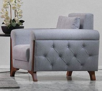 4251287769531 - Designer Club Sessel Hamburg Taupe-Grau - Hotel MÃ¶bel