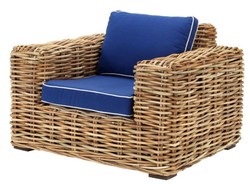 4251287770070 - Designer Rattan Sessel 100 x 88 x H 69 cm - Luxus Wohnzimmer MÃ¶bel