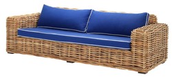 4251287770087 - Designer Rattan Sofa 230 x 88 x H 69 cm - Luxus Wohnzimmer MÃ¶bel