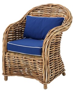 4251287770094 - Designer Rattan Sessel 70 x 70 x H 88 cm - Luxus Wohnzimmer MÃ¶bel