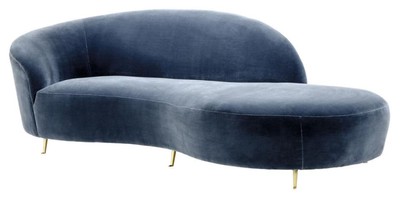 4251287770117 - Designer Sofa Blau 248 x 104 x H 74 cm - Luxus Kollektion