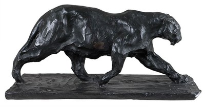 4251287770339 - Designer Bronzefigur Jaguar 47 x 22 x H 23 cm - Edel & Prunkvoll