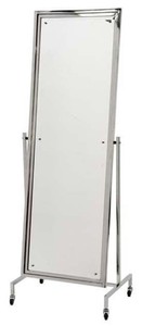 4251287770353 - Luxus Edelstahl Standspiegel 63 x H 171 cm - Designer Spiegel